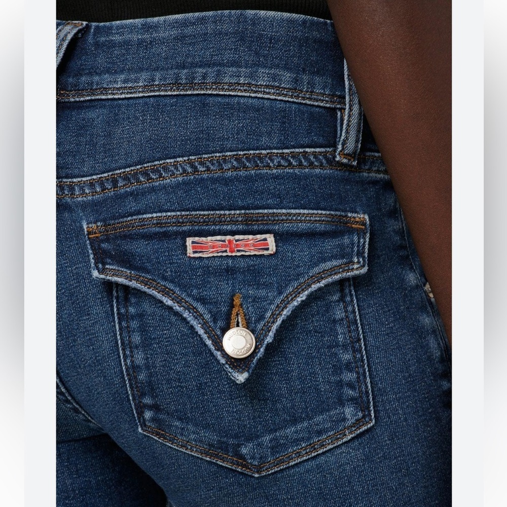 Hudson Beth Mid Rise Baby Bootcut Jean -Sz29 EUC😍 Medium Blue-Flap Pocke…